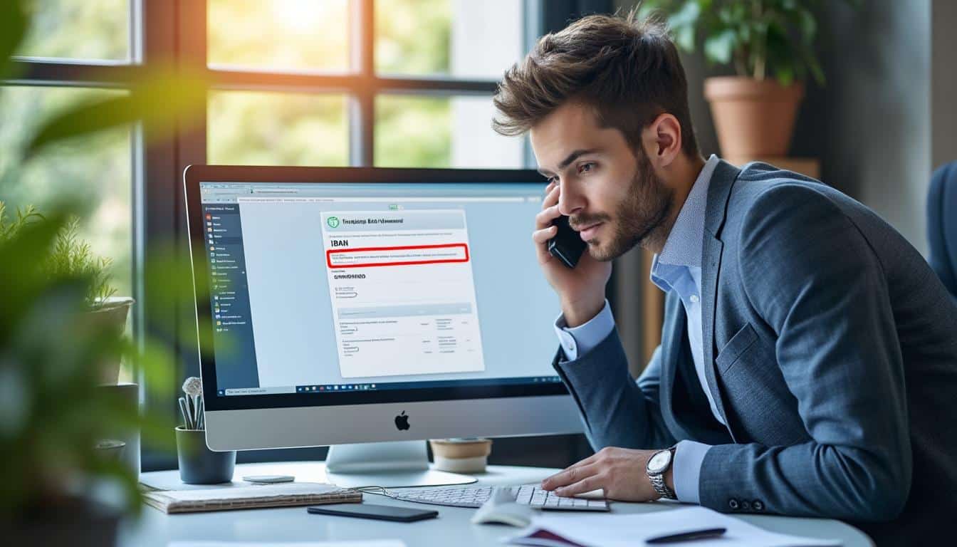 Illustration: Procédure à suivre en cas d’erreur d’IBAN : étapes pour corriger et sécuriser son virement
